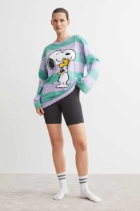 H&M Pajama Top and Bike Shorts Nachtwäsche Damen Grün | PKW-903176