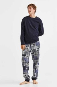 H&M Pajamas Loungewear Herren Weiß Dunkelgrau | WZN-120953
