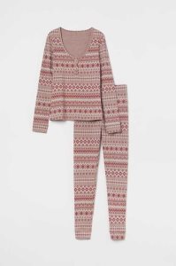 H&M Pajamas Nachtwäsche Damen Rot | WUM-260589