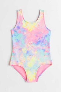 H&M Patterned Badeanzüge Kinder Hellblau | EWZ-730815