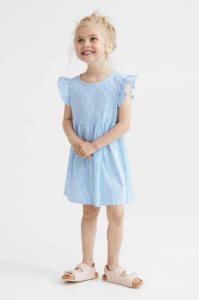 H&M Patterned Kurzes Kleid Kinder Gelb | BOM-627053