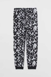 H&M Patterned Pajama Pants Loungewear Herren Schwarz | UCO-895746
