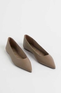 H&M Pointed Flache Schuhe Damen Schwarz | JPC-381645