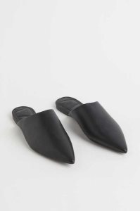 H&M Pointed Mules Damen Schwarz | BVK-356140