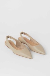 H&M Pointed Slingbacks Badelatschen Damen Schwarz | OLE-092437