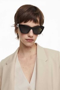 H&M Polarized Sonnenbrille Damen Schwarz | GIA-246735