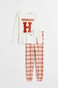 H&M Printed Baumwoll Pajamas Jersey Kinder Beige Weiß | WYX-193685
