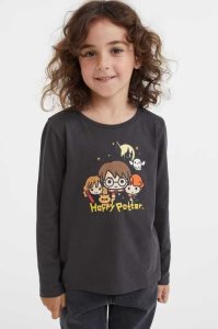 H&M Printed Baumwoll Shirt Jersey Kinder Schwarz | DVH-159730