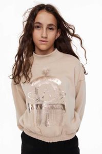 H&M Printed Hemd Kinder Beige | VHQ-531804