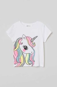 H&M Printed Hemd Kinder Hellgrün | BGM-521943