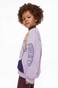 H&M Printed Hemd Kinder Helllila | FJC-082795