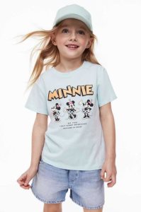 H&M Printed Hemd Kinder Helltürkis | MLU-926305