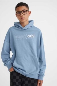 H&M Printed Hoodie Kinder Hellblau | XZT-159480