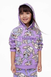H&M Printed Hoodie Kinder Lila | UMY-816529