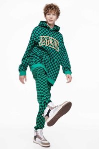 H&M Printed Jogginghose Kinder Grün | MAN-276135