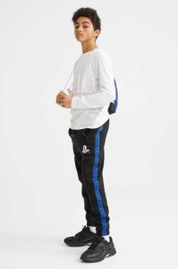 H&M Printed Jogginghose Kinder Schwarz | SRP-934276