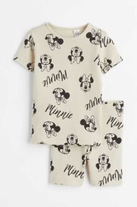 H&M Printed Pajamas Jersey Kinder Rosa | GND-362594