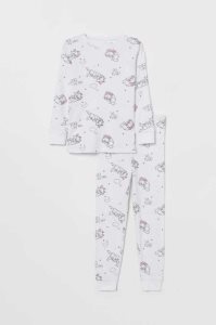 H&M Printed Pyjama-paket Kinder Grau | JMN-476231
