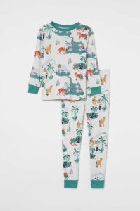 H&M Printed Pyjama-paket Kinder Navy Blau | VUI-631795