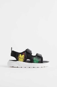H&M Printed Sandalen Kinder Schwarz | XKQ-037864