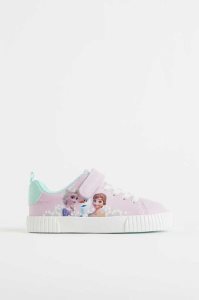 H&M Printed Sneakers Kinder Hellblau | PDT-807394