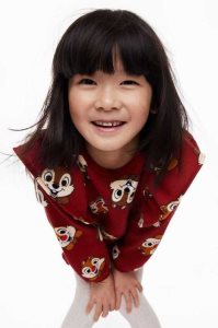 H&M Printed Sweatshirt Kurzes Kleid Kinder Dunkelrot | CBF-093685