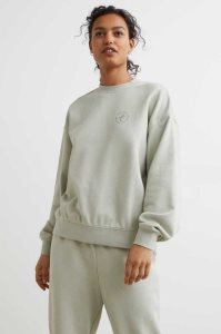 H&M Printed Sweatshirt Loungewear Damen Rosa | JEK-329105
