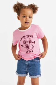 H&M Printed Top Jersey Kinder Hellorange | CQB-321976
