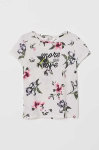 H&M Printed Top Jersey Kinder Orange | MVE-230784