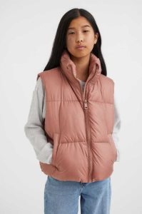 H&M Puffer Vest Oberbekleidung Kinder Dunkelolivgrün Grün | OEW-018549