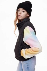 H&M Puffer Vest Oberbekleidung Kinder Grün | GDX-516294
