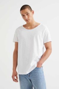 H&M Raw-edge T-shirts Herren Schwarz | WAS-801569