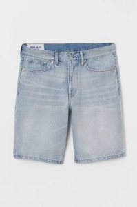 H&M Regular Denim Kurze Hose Herren Hellblau | HSM-759682