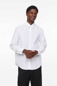 H&M Regular Fit Easy-iron Hemd Herren Hellblau | MFJ-948563