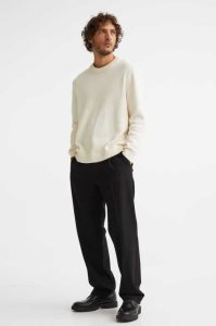 H&M Regular Fit Hose Herren Schwarz | YUM-039618