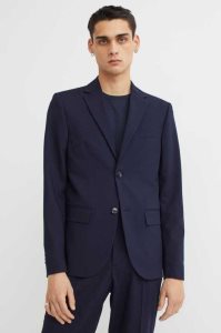 H&M Regular Fit Jacket Blazer Herren Dunkelblau | IAR-478650