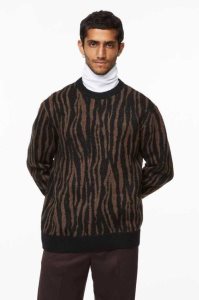H&M Regular Fit Jacquard-knit Pullover Herren Braun | TQZ-678402