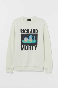H&M Regular Fit Printed Sweatshirt Herren Dunkelgrün | NYK-692180