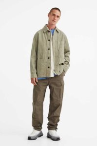 H&M Regular Fit Ripstop Cargo Hose Herren Khaki Grün | DPK-579826