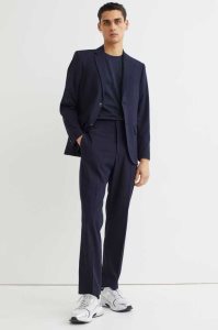 H&M Regular Fit Suit Pants Blazer Herren Schwarz | MAK-809174