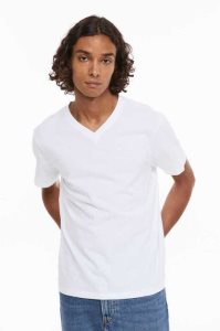 H&M Regular Fit V-neck T-shirts Herren Schwarz | AYD-361942