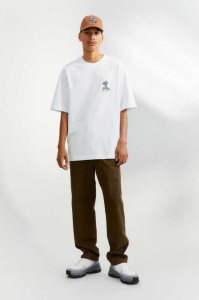 H&M Relaxed Fit Baumwoll T-shirts Herren Orange | THE-987014