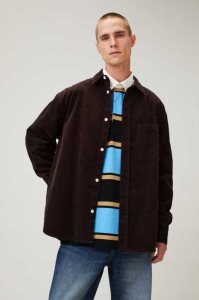 H&M Relaxed Fit Corduroy Hemd Herren Dunkelgrau | JMP-093761