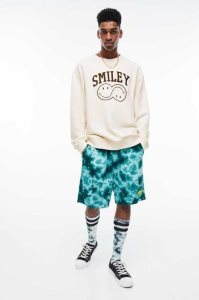 H&M Relaxed Fit Printed Sweatshirt Herren Weiß | EFR-328174
