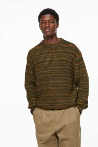 H&M Relaxed Fit Rib-knit Pullover Herren Beige | UCS-016928