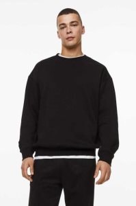 H&M Relaxed Fit Sweatshirt Herren Hellkhaki Grün | DEM-940581