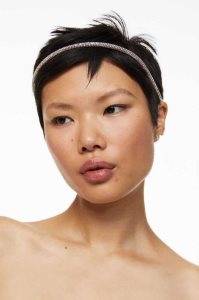 H&M Rhinestone Hairband Ausrüstungen Damen Rosa | VOL-297640