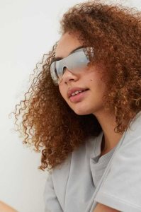 H&M Rhinestone-detail Sonnenbrille Damen Hellbeige Weiß | OWN-957823