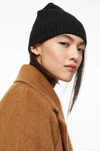 H&M Rib-knit Hüte Damen Schwarz | VCL-654028