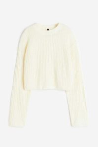 H&M Rib-knit Pullover Damen Hellgrau | FLT-679423